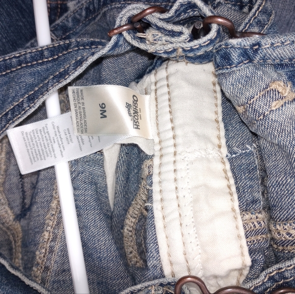 9mo.  Oshkosh overalls, Ohio State embellished - Picture 3 of 3